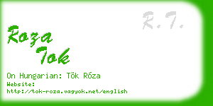 roza tok business card